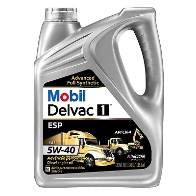 Mobil Delvac 1 ESP API CK4 Full Synthetic Diesel Engine Oil 5W-40 - 1 Gallon • $48.97