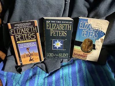 Elizabeth Peters Lot/3 Paperbacks Amelia Peabody Mysteries Usedreading Copies!  • $4.59