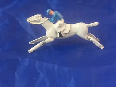 Vintage Chad Valley Escalado Racing Game Spare WHITE Horse Metal Lead Heavy 80g • £10