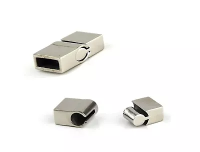 Stainless Steel Interlocking Magnetic Clasps For Jewellery DIY 10mm12mm8mm X 3 • £4.61