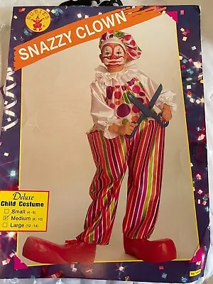 Vintage Rubie's  Snazzy Clown  Child Costume Halloween ~ Medium (8-10) • $7.96