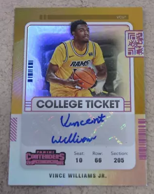 2022-23 Panini Chronicles Draft Picks Autographs Pink Vince Williams Auto • $4.95