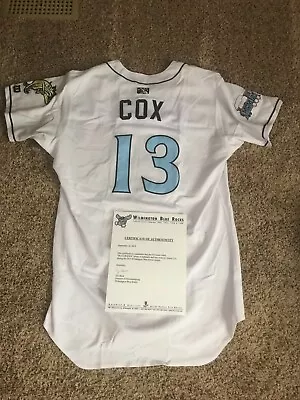 2019 Wilmington Blue Rocks Game Used Home Minor League Jersey #13 Austin Cox COA • $119.99