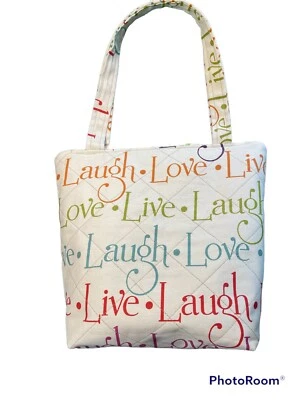 £17.22 • Buy Handmade Live/Love/Laugh/Tote Purse Bag/Cosmetics Bag/Pill Bag
