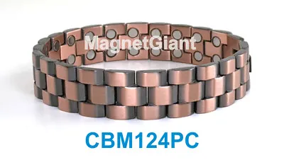 Pure Solid Copper - Men Link High Power Magnetic Bracelet CBM124PC • $31.20