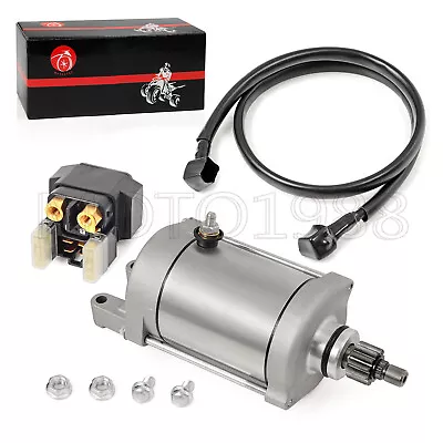 Starter Motor & Relay For Yamaha Raptor 660 YFM660 2001 2002 2003 2004 2005 • $59.99