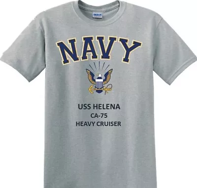 Uss Helena  Ca-75* Cruiser *navy Eagle*t-shirt.officially Licensed • $29.95