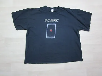 Vintage Motorola Droid Bionic T-Shirt Black Verizon Technology Men’s Size (2XL) • $15.18