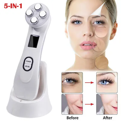 $33.77 • Buy 5 In 1 LED Wrinkle Acne Remove Machine Anti Aging Skin Tightening Beauty-Device