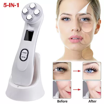 5 In 1 LED Wrinkle Acne Remove Machine Anti Aging Skin Tightening Beauty-Device • $32.29