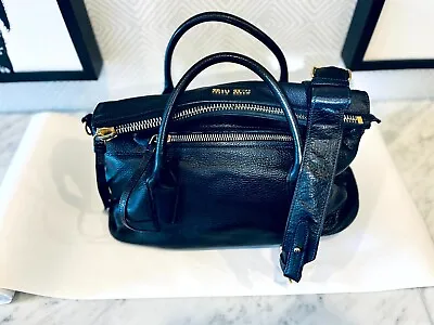 Miu Miu Bauletto / Bisonte Tote In Nero (Pre-Owned) • $500