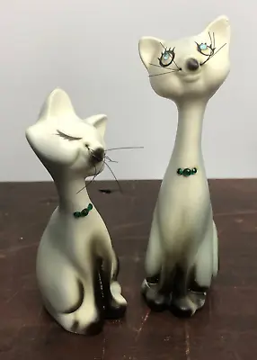 Vintage Victoria Ceramics Japan Anthropomorphic Cats Salt & Pepper Shakers • $20