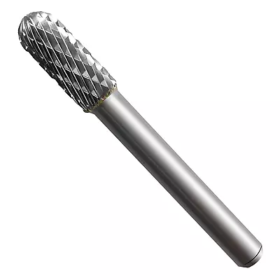 Pro Ball Nosed Cylinder Tungsten Rotary File Carbide Burr Double Cut (Metal Grin • $19.99