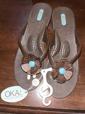 Oka-B Massaging Astrid Thong Sandal Size Medium ML • $15