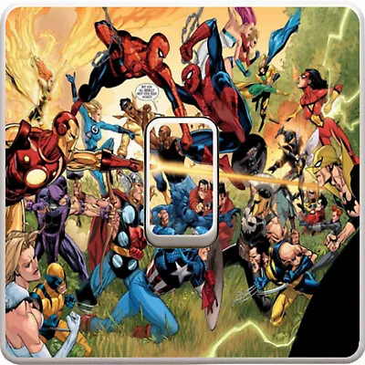 Marvel Avengers Light Switch Sticker Decal Gaming Vinyl Kids Bedroom #34 • £1.99