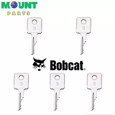 5 Key Bobcat Skid Steer Ignition Keys Plant Excavator Digger Keys • $14.26