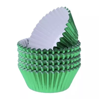 $3.49 • Buy Metallic Green Cupcake Standard Liners | Bakell® Liners & Wrappers