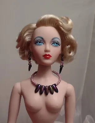 Tonner Doll Jewelry 16” Necklace Earrings Gene Ellowyne Wilde Purple Violet  • $14.99