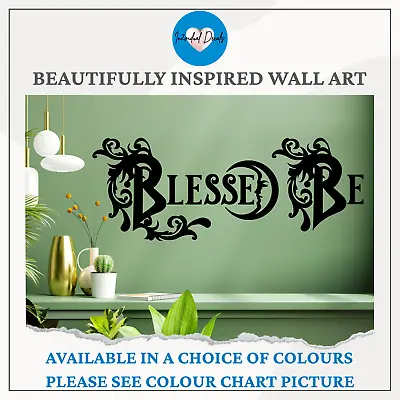 Decal Pagan Wiccan Decal Wall Decal Sticker Blessed Be Vinyl Occult Witchcraft • £12.42