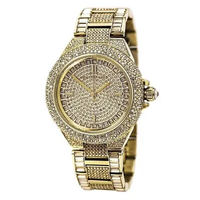 Michael Kors MK5720 Camille Gold Tone Crystal Wrist Watch For Women BRAND NEW • $450.99