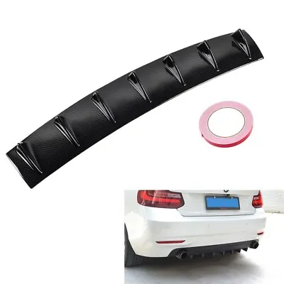 34 X6  Rear Lower Bumper Diffuser Fin Spoiler Lip Wing Splitter Carbon Look X1 • $28