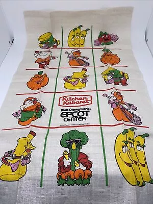 1982 Walt Disney World Epcot Center Kitchen Kabaret Tea Towel W/ Original Tag • $49.99