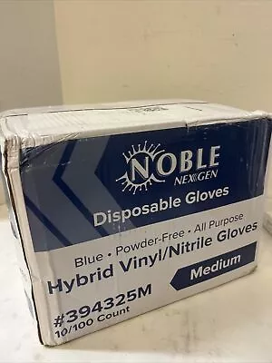 Blue Nitrile-Vinyl Medium Glove Powder Free Box Of 1000 • $35.09