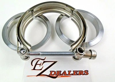 $19.49 • Buy 2.5'' Inch V-Band Flange, Clamp Kit For Turbo Exhaust Downpipe Mild Steel 