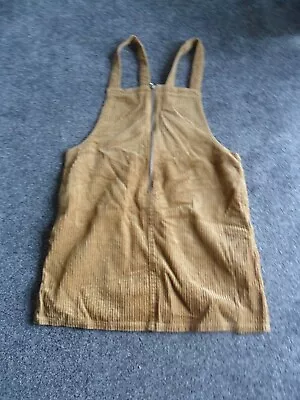 Miss Selfridge Corduroy Pinafore Dress Size 14 • £6.50