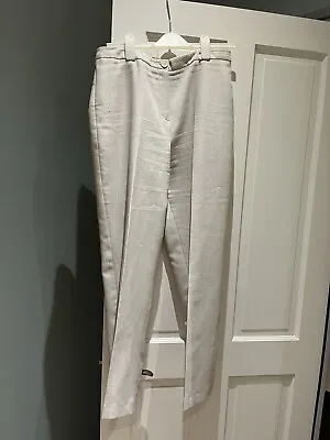 Ladies M&S Neutral Trousers In Size 14 • £4.50