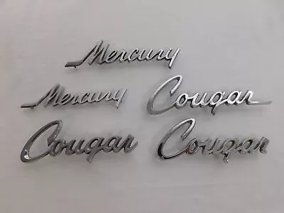 Set Of 5 Mercury Cougar Car Emblem Nameplate 1960s 1970s Vintage Classic Muscle • $45