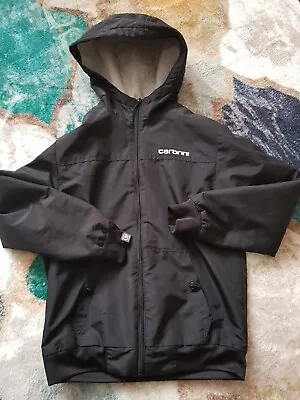 Carbrini Black Raincoat 10-12 Yrs Great For School • £2