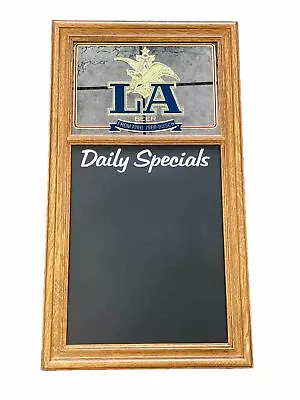 Vintage Bar Advertising Mirror Specials Chalkboard LA Beer Anheuser Busch 1985 • $50.99