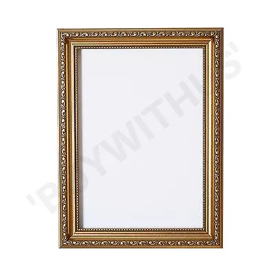 Ornate Shabby Chic Picture Frame Photo Frame Poster Frame   Gold   • £8.86