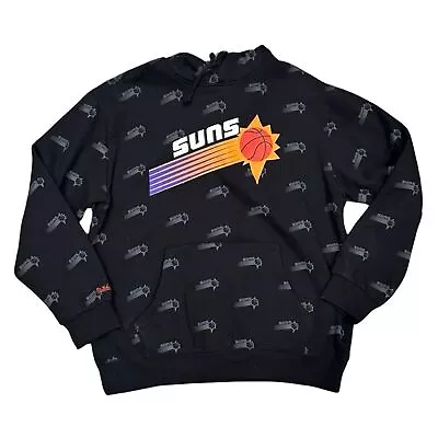 Men's Phoenix Suns Mitchell & Ness Allover Print Pullover Hoodie Size L NWT • $68