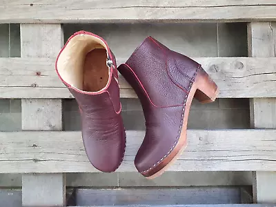 Swedish Clogs Boots Maguba Auckland Bordeaux Size US Womens 10 / EU 40 • $79.99