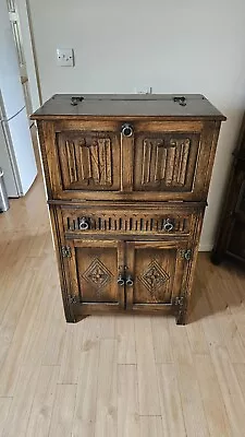 Jaycee Solid Oak Drinks Cabinet • £110