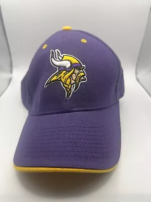 Minnesota Vikings Hat  Purple Adjustable NFL Team Apparel Embroidered Pre-owned • $5