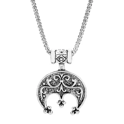 Unisex Tricorn Lunula Protective Good Luck Amulet Pendant Necklace - UK Stock • £6.99