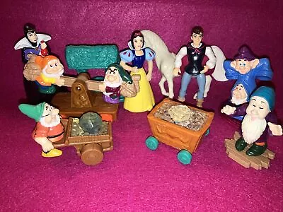 Vintage 1992 McDonalds Disney Snow White Happy Meal Toy Complete Set Of 8 • $9