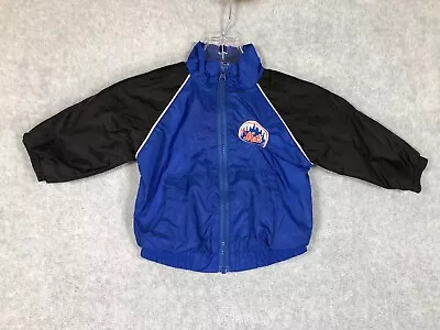 New York Mets Jacket Childs 18 Months MLB Baseball Full Zip Coat Baby Toddler • $24.99