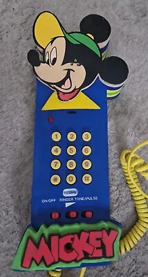 Vintage Disney Mickey Mouse Soft Foam Landline Telephone 1992 Phone  • £14.99