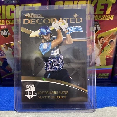 2023/24 CA Traders Decorated Trading Card Matt Short Adelaide Strikers D16 BBL • $3.99