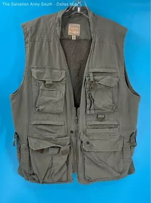 Cabela’s Mens Olive Green Utility Fishing/Hunting Vest Size XL • $9.99