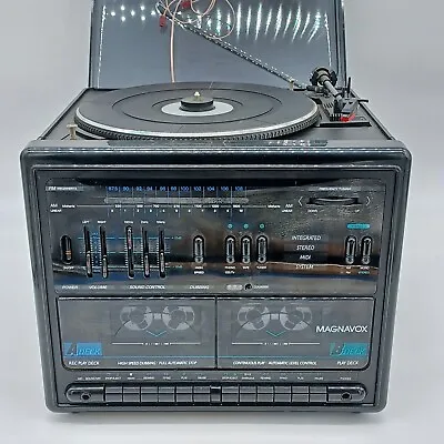 MAGNAVOX Integrated Stereo Tape Radio System Belt Drive Turntable  MX1275  AS-IS • $22