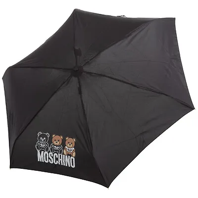 Moschino Umbrella Women Bear Scribbles 8061SUPERMINIA Black • $76.78