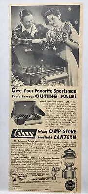 1952 Coleman Stove Lantern MCM Vintage Print Ad Man Cave Poster Art Deco 50's • $10.88