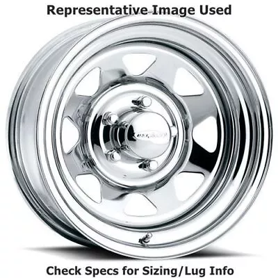 U.S. Wheel 75-5055 Series 75 8-Spoke 15x10 Wheel 5x5.5 Bolt Pattern Chrome NEW • $242.09