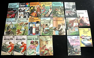 19 Ladybird Books 14 Old Ones And 5 Of The Modern Humour Ones • £2