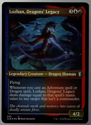 Lozhan Dragons' Legacy 539 Etched Foil Uncommon Baldur's Gate MTG NM • $1.39